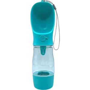 Taşınabilir Mama Hazneli Evcil Hayvan Suluğu Seyahat Kabı Kilitlenebilen Su Sızdırmaz 380ML