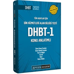 Pegem Akademi Yayıncılık 2022 Din Hizmetleri Alan Bilgisi Testi DHBT-1 Konu Anlatımlı