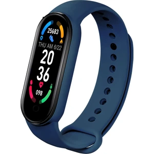 M6  0.96 Inç Renkli Ekran Sağlık Takipli Unisex Akıllı Saat - Koyu Mavi (Yurt Dışından)