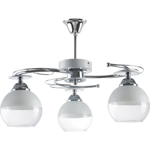 Fer Avize  Karel Modern Krom Camlı 3’lü Avize