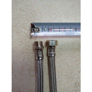 Drl Hirdavat 2 Adet 70 cm Klozet Çelik Örgülü Flex Bağlantı Hortumu Nipelli