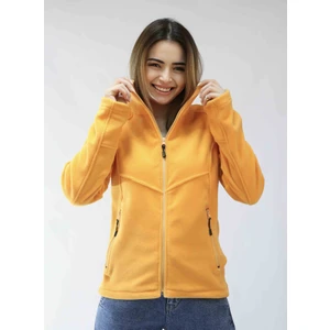 Kadın Balıkçı Fermuarlı Sweatshirt Sarı