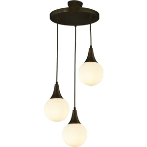 Fer Avize  Damla Modern Kapali Beyaz Camli 3’lü Sarkit Avi̇ze