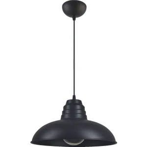 Fer Avize  Sidney Büyük (32 cm Çap) Retro Rustik Model Modern Metal Tekli Sarkıt Avize Cafe