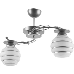 Fer Avize  Goldi̇na Modern Plofonyer Gri̇ Kasa Si̇mli̇ Camlı Iki̇li̇ Avi̇ze