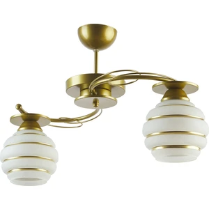 Fer Avize  Goldi̇na Modern Plofonyer Gold Kasa Si̇mli̇ Camlı Iki̇li̇ Avi̇ze