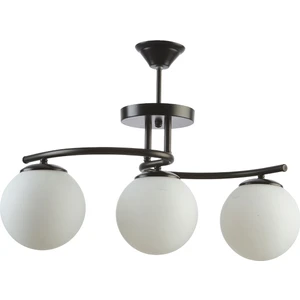 Fer Avize  Li̇nda Modern Kapalı Globe Camlı Üçlü Avi̇ze