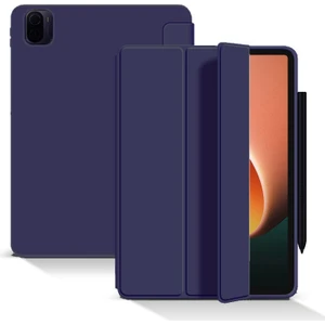 Cilt Mat Tablet Kılıf Xiaomi Pad 5 / Pad 5 Pro Lacivert Için (Yurt Dışından)