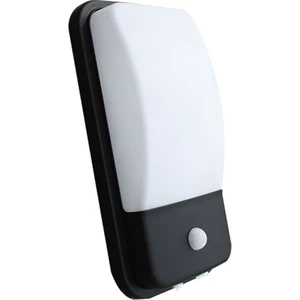 AH07-05431 20W Sensörlü LED Duvar Apliği Siyah Kasa IP44 6500K Beyaz