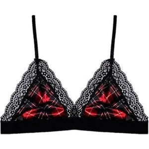 Deep Secret Saten Ekose Desen Bralet DS200454SBR