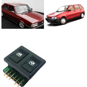 Doğan L - Fiat Uno Çiftli Cam Düğmesi Anahtarı Sol