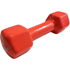 3 kg Vinly Kaplama Pvc Kırmızı Dambıl
