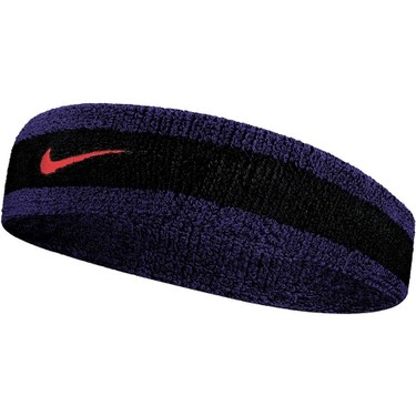 Nike Swoosh Headband Havlu Kafa Band Mor Siyah Fiyat