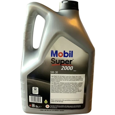 ★*様 Mobil Super 2000 High Mileage 5W-30 Mobil Süper 2000 XE 5W-30 Motor Yağı 5 Litre ( Üretim Yılı: Fiyatı