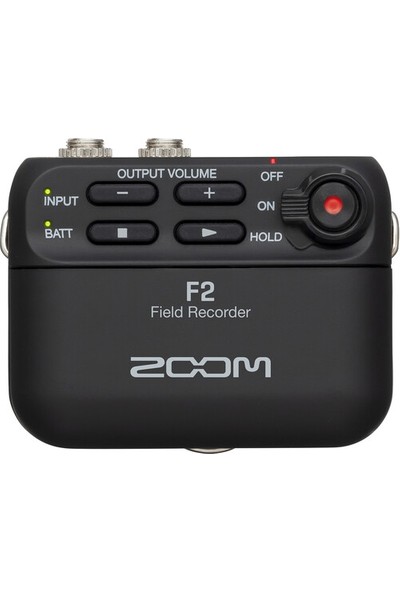 Zoom F2 Yaka Mikrofonu ve Ses Kayıt Cihazı (Siyah)