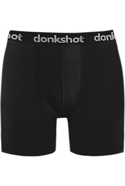 Donkshot Likralı Compact Uzun Erkek Boxer 9'lu 1104V4 (Siyah-Lacivert-Gri)