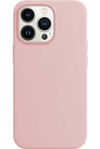 Buff Apple iPhone 13 Pro Rubber S Kılıf Pink Pembe