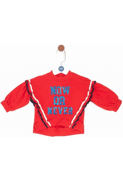 B&G Store Kız Bebek Kırmızı Sweatshirt