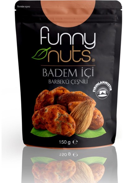 Funny Nuts Barbekü Çeşnili Badem Içi 150 gr 1 Koli 12 Paket 1800 gr