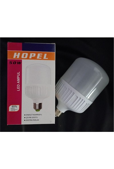 Hopel 50 Watt E-27 Duylu Beyaz Işık LED Torch Ampul