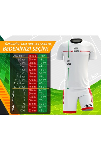 Acr Giyim - Split Modeli - Kişiye Özel Futbol Forması Takımı