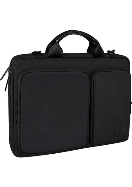 ST11 Polyester Kalınlaştırılmış Laptop Çantası, Boyut:13.3 Inç Siyah (Yurt Dışından)