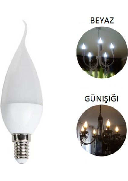CT-4084 8W Buji LED Ampul Kıvrık 6400K Beyaz E14 fiyatları