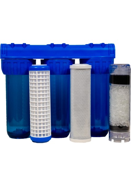 Kireç Kırıcı Daire Girişi 10" 3 Aşamalı 1" Filtreleme Set