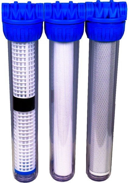 Daire Girişi 20" Ön Filtreleme Seti Yıkanabilirli Filtre