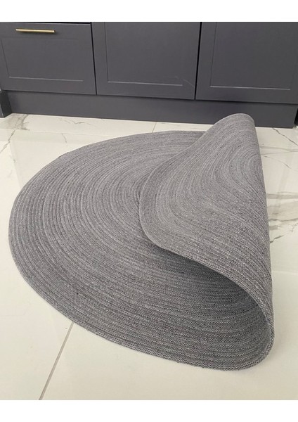 Halımax milda Jüt Hasırlı El Örgüsü Kilim Yuvarlak 92