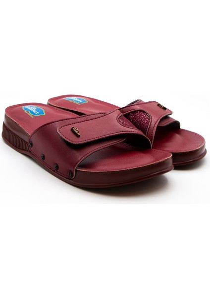 Cırtlı Halluks Walgus Kadın Terliği DR.403 Bordo fiyatları