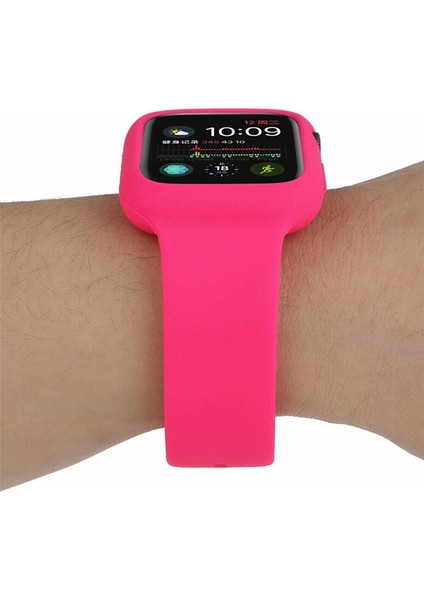 Apple Watch Uyumlu 44 mm Kordon Kayış 360 Komple Çerçeve Korumalı Silikon fiyatları