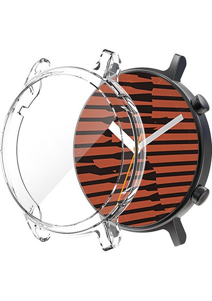 Honor Magic Watch 2 46 mm Kılıf Silikon Çerçeve Komple 360 Koruma Şeffaf