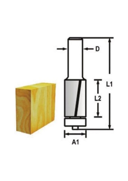 TH14419 Kenar Alma Temizleme Freze Bıçağı 25 mm