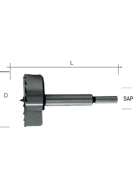 Dişli Forstner Ahşap Freze Matkap Ucu 40 mm