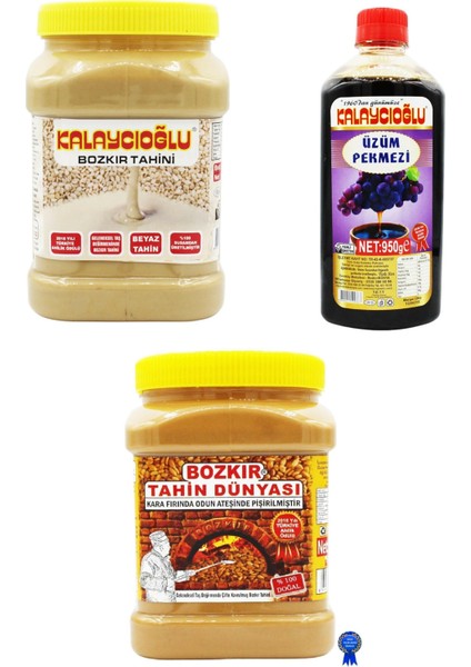 Beyaz 935 gr + Bozkır Tahin Dünyası 935 gr + Üzüm Pekmezi 950 gr Ekonomik Paket