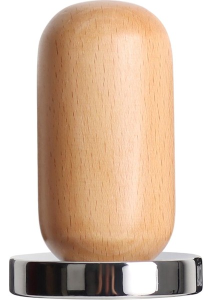 Ahşap Saplı Kahve Tasmaklı Barista Kahve Tozu Basın Aracı 58MM Düz Baz