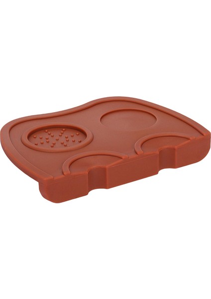 Espresso Mat Kahve Sabotaj Anti-Kaymaz Tamping Tutucu Pedi Silikon Mat Kahverengi