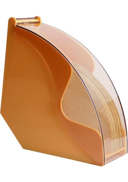 Toz Geçirmez Kahve Filtresi Tutucu Çok Fonksiyonlu Peçeteler Dağıtıcı Raf Turuncu