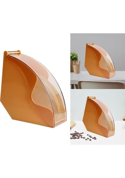 Toz Geçirmez Kahve Filtresi Tutucu Çok Fonksiyonlu Peçeteler Dağıtıcı Raf Turuncu indirimleri