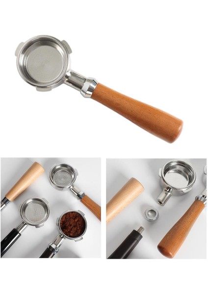 Baosity Kahve Makinesi 58MM Kahve Dipsiz Portafilter Filtresi Hiçbir Baz Ahşap Saplı B Değiştirir(Yurt Dışından) fırsatları
