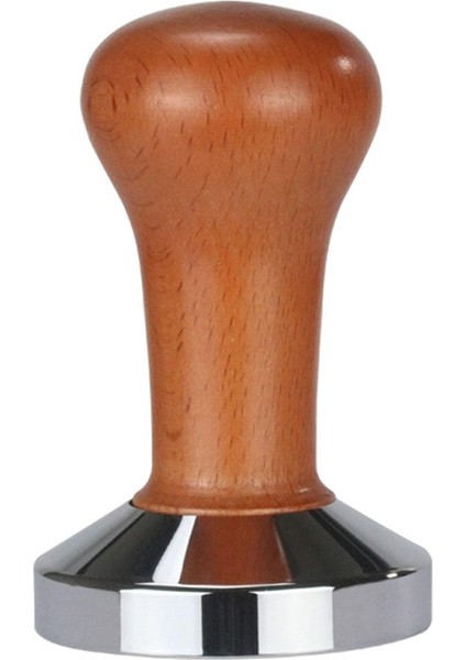 Espresso Kahve Kurcalama Kalibre Edilmiş Kurcalama Ahşap Sapı Basın Kahve Tozu Için 51MM