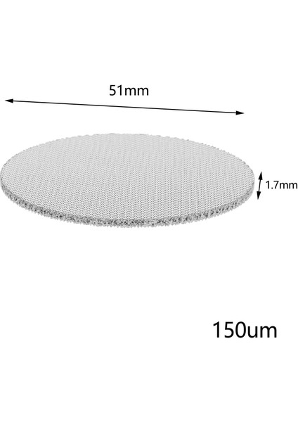 Kahve Filtresi Ekran Filtresi Örgü Iletişim Duş Ekran Barista Parçaları Için 51MM 2mm Kalın fırsatları