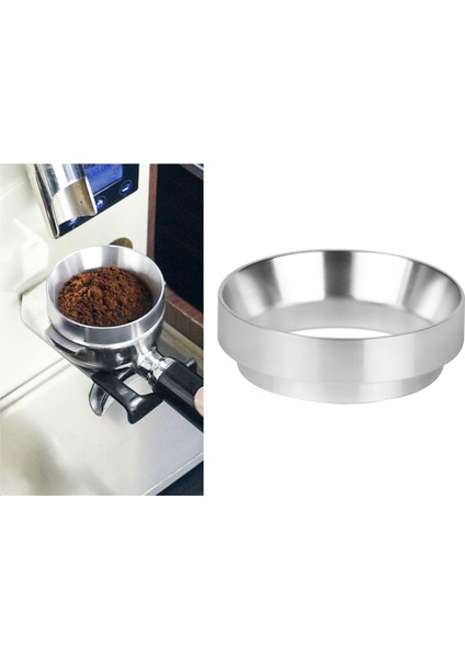 51mm Espresso Kahve Dozaj Yüzüğü - Gümüş (Yurt Dışından)
