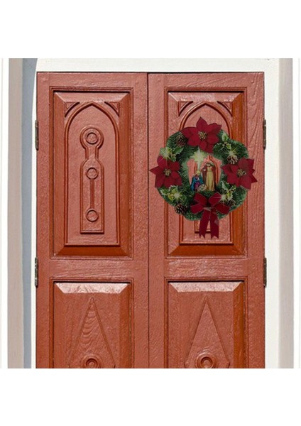 Yapay Noel Çelenk Duvar Süs Açık Güz Dekor Tatil Çelenk Kırmızı fırsatları