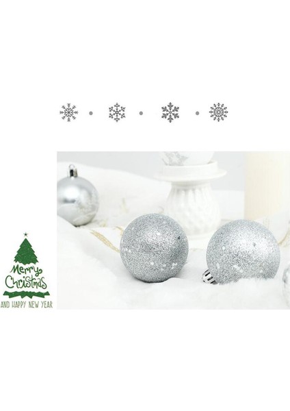Baosity Paramparça Noel Top Süsler 50 Adet Baubles Şenlikli Dekorasyon Için Kırmızı Yeşil Beyaz(Yurt Dışından)