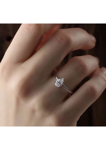 Minimal Damla Kesim Gümüş Tektaş