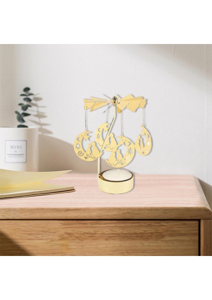 Baosity Dönen Mumluk Altın Metal Tealight Tutucu Şamdan Masa Süsleme Ay ve Kedi(Yurt Dışından) fırsatları