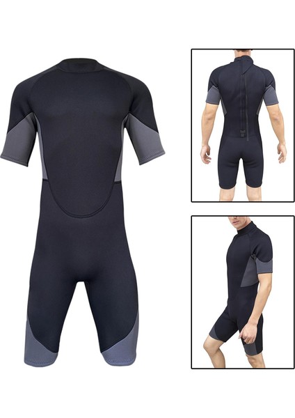 B Baosity Erkekler Dalış Suits One Piece Mayo Islak Suit Spearfishing Bodysuit Streç 2mm Xxl