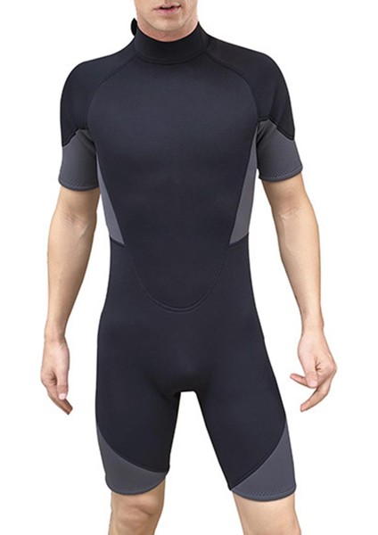 B Baosity Erkekler Dalış Suits One Piece Mayo Islak Suit Spearfishing Bodysuit Streç 2mm Xxl